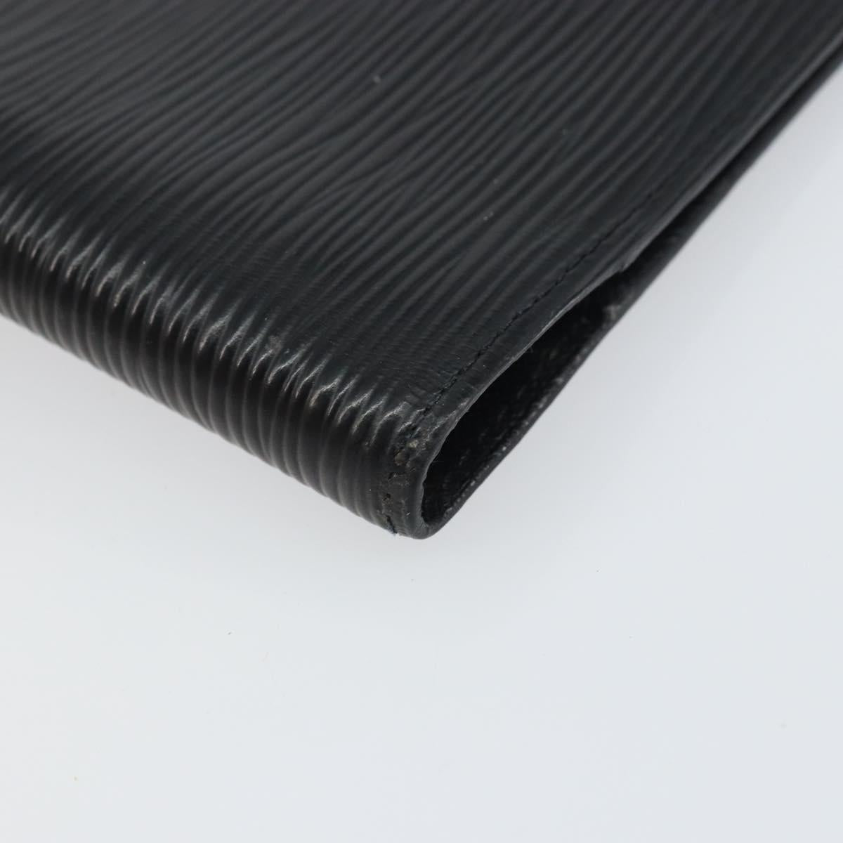 LOUIS VUITTON Epi Agenda PM Day Planner Cover Black R20052 LV Auth bs31334