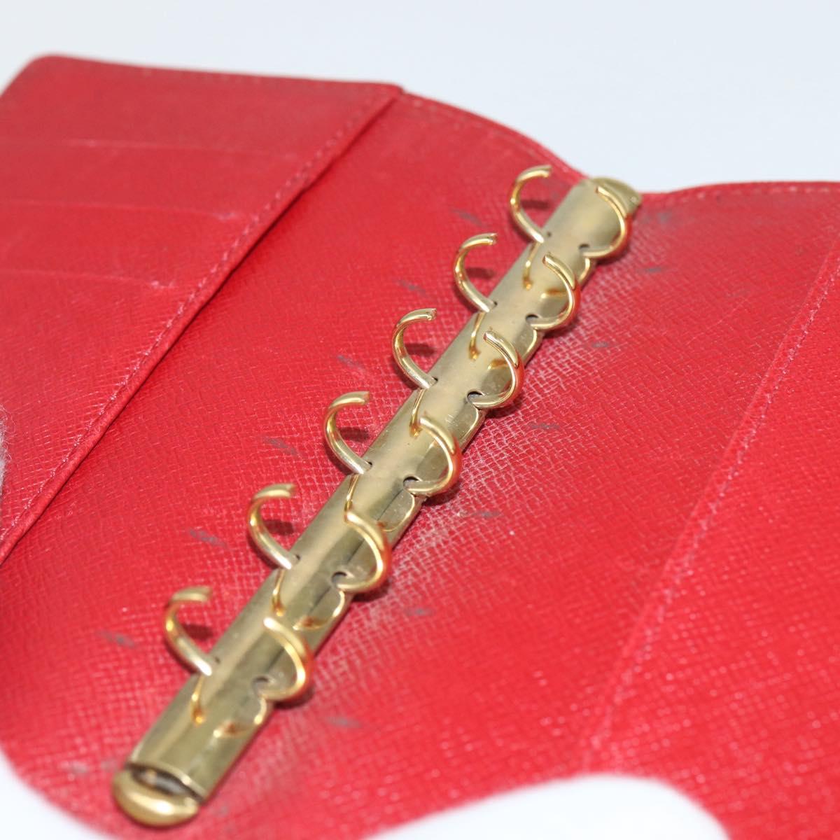 LOUIS VUITTON Epi Agenda PM Day Planner Cover Red R20057 LV Auth bs31335