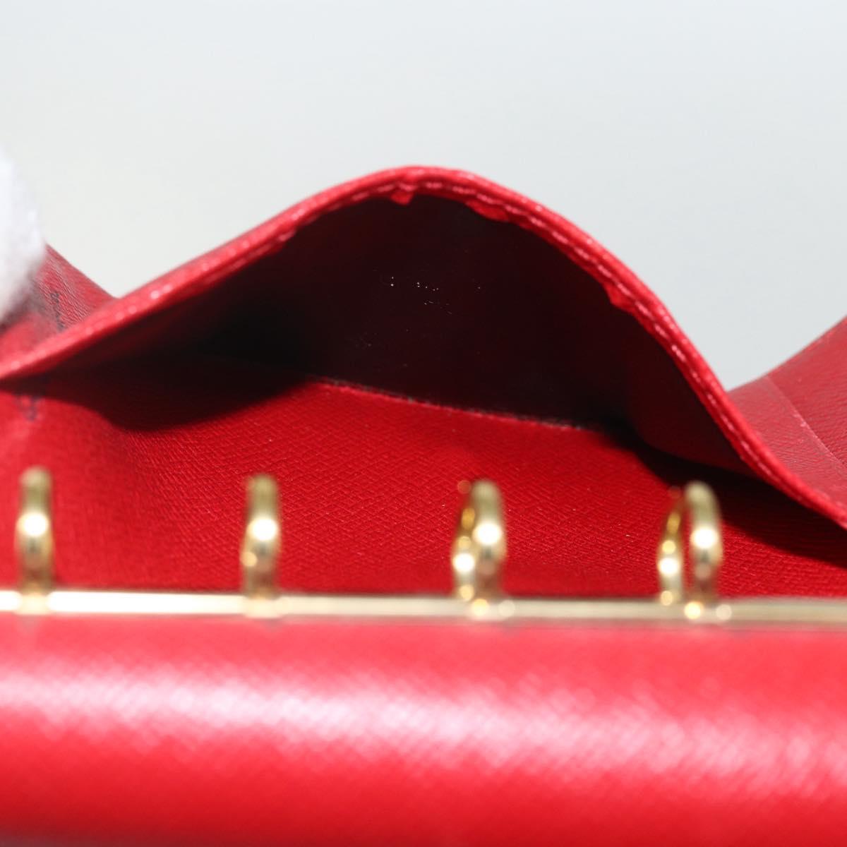 LOUIS VUITTON Epi Agenda PM Day Planner Cover Red R20057 LV Auth bs31335