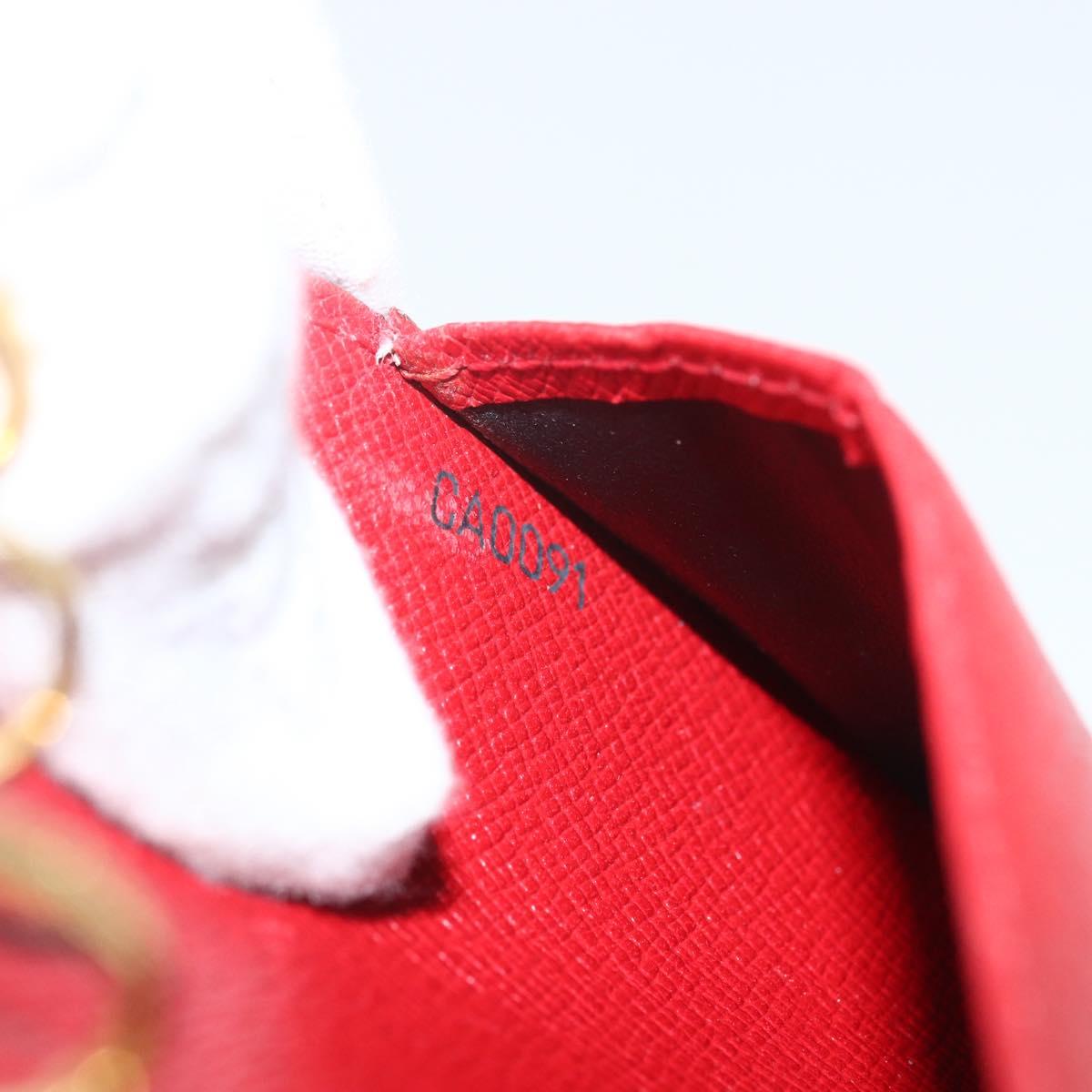 LOUIS VUITTON Epi Agenda PM Day Planner Cover Red R20057 LV Auth bs31335