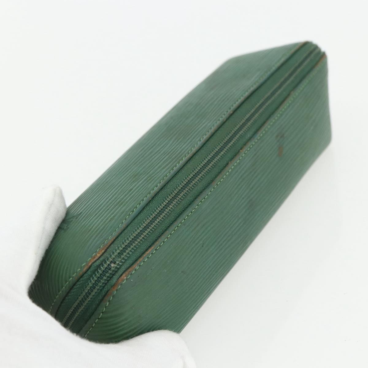 LOUIS VUITTON Epi Trousse Crayons Pen Case Green M56544 LV Auth bs31337