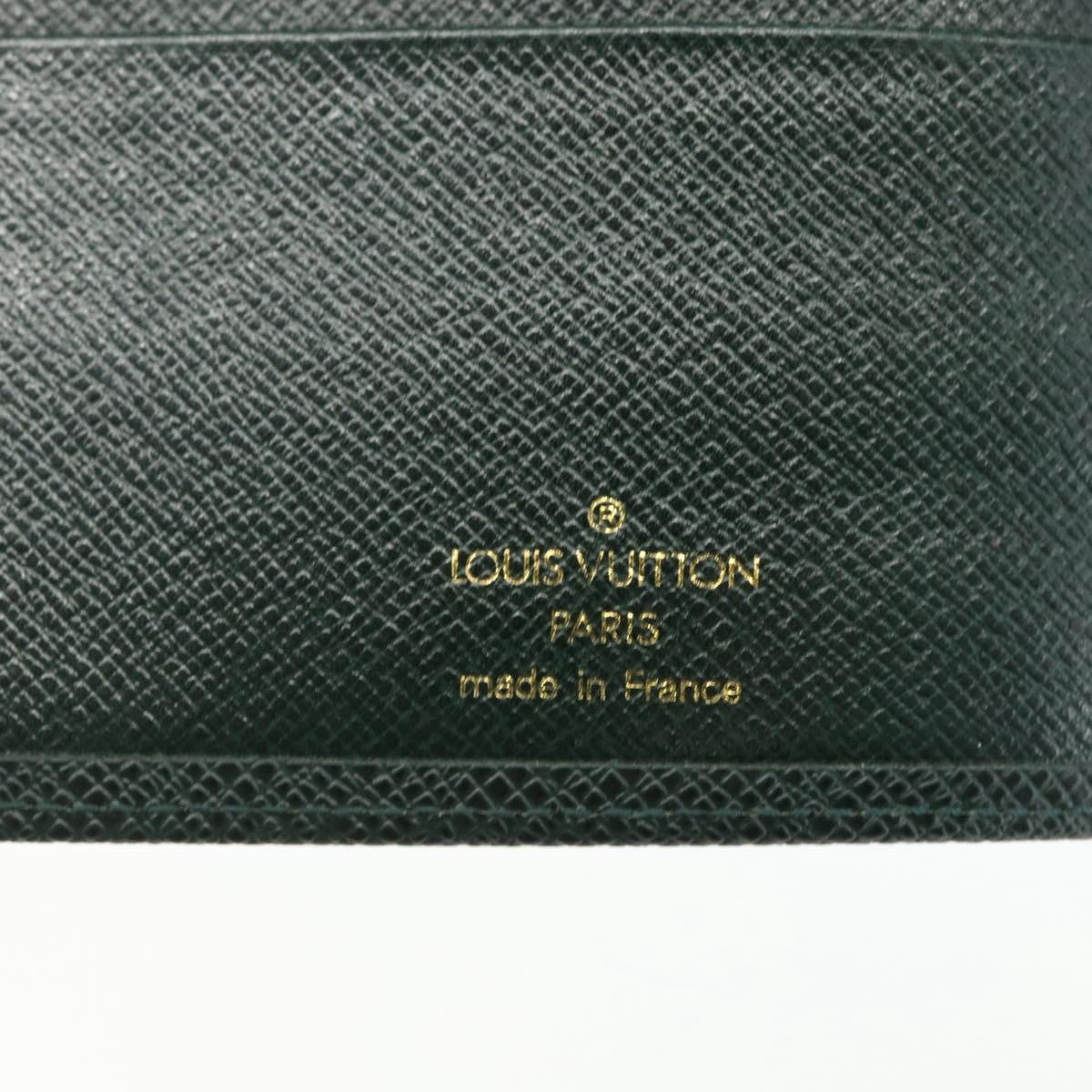 LOUIS VUITTON Taiga Agenda MM Day Planner Cover Epicea R20403 LV Auth bs31338