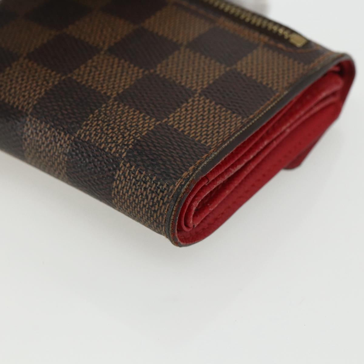 LOUIS VUITTON Damier Ebene Portefeuille Koala Bifold Wallet N60005 Auth bs31340