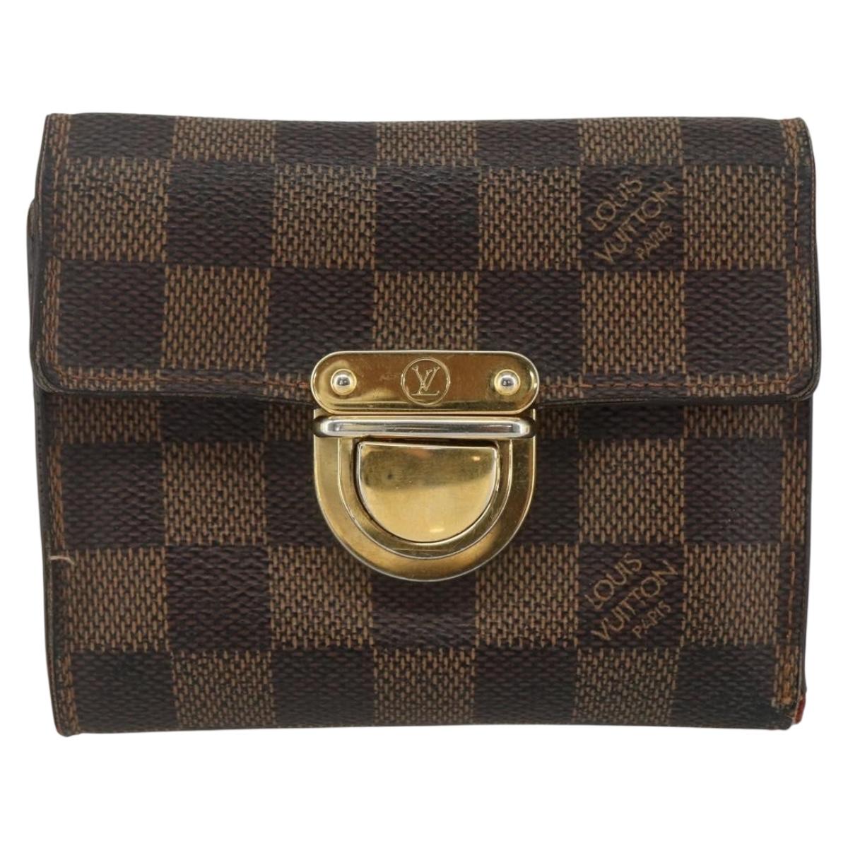 LOUIS VUITTON Damier Ebene Portefeuille Koala Bifold Wallet N60005 Auth bs31340