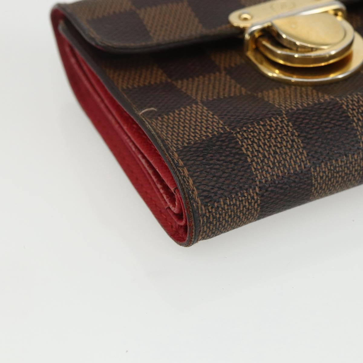 LOUIS VUITTON Damier Ebene Portefeuille Koala Bifold Wallet N60005 Auth bs31340
