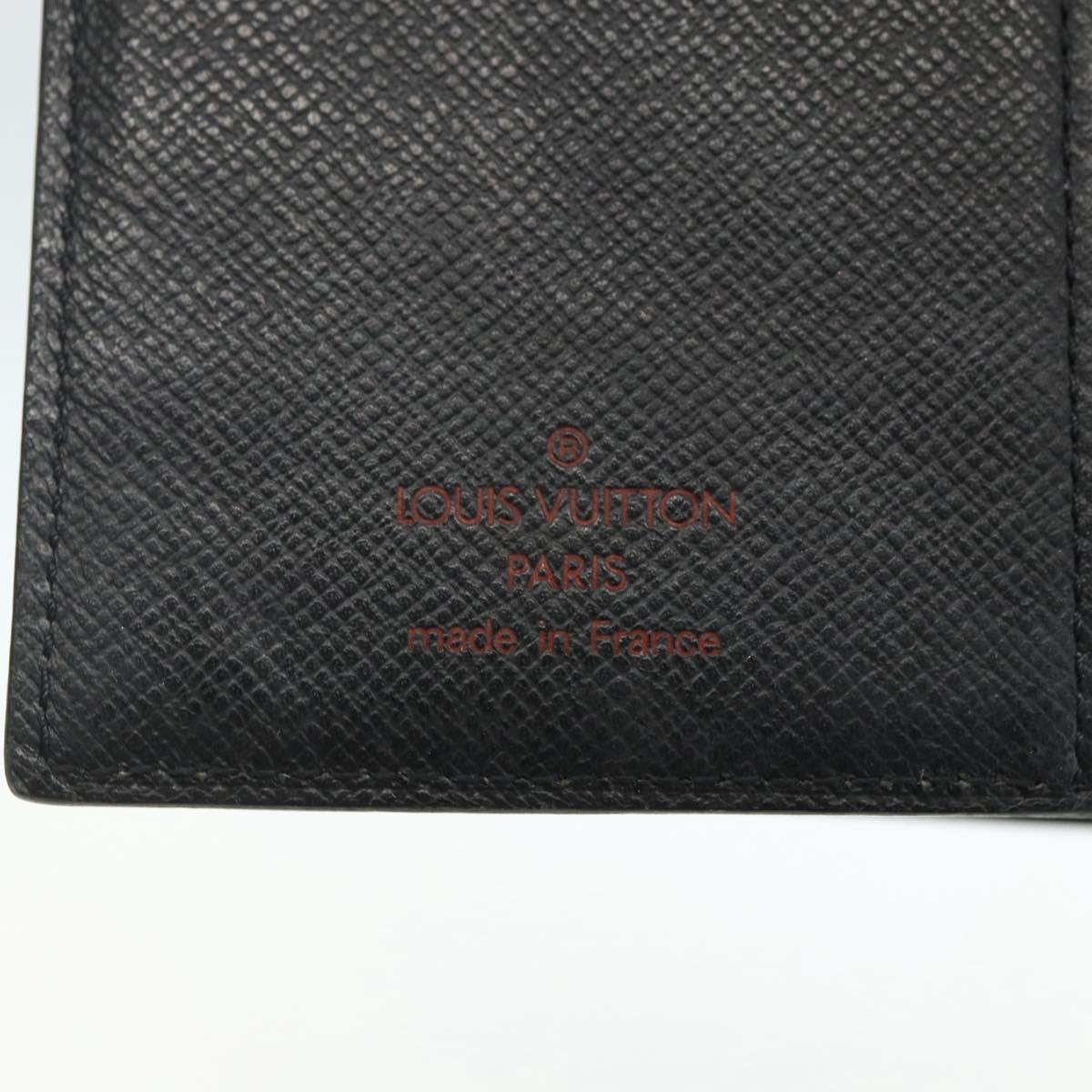 LOUIS VUITTON Epi Z Agenda PM Day Planner Cover Black R20092 LV Auth bs31342