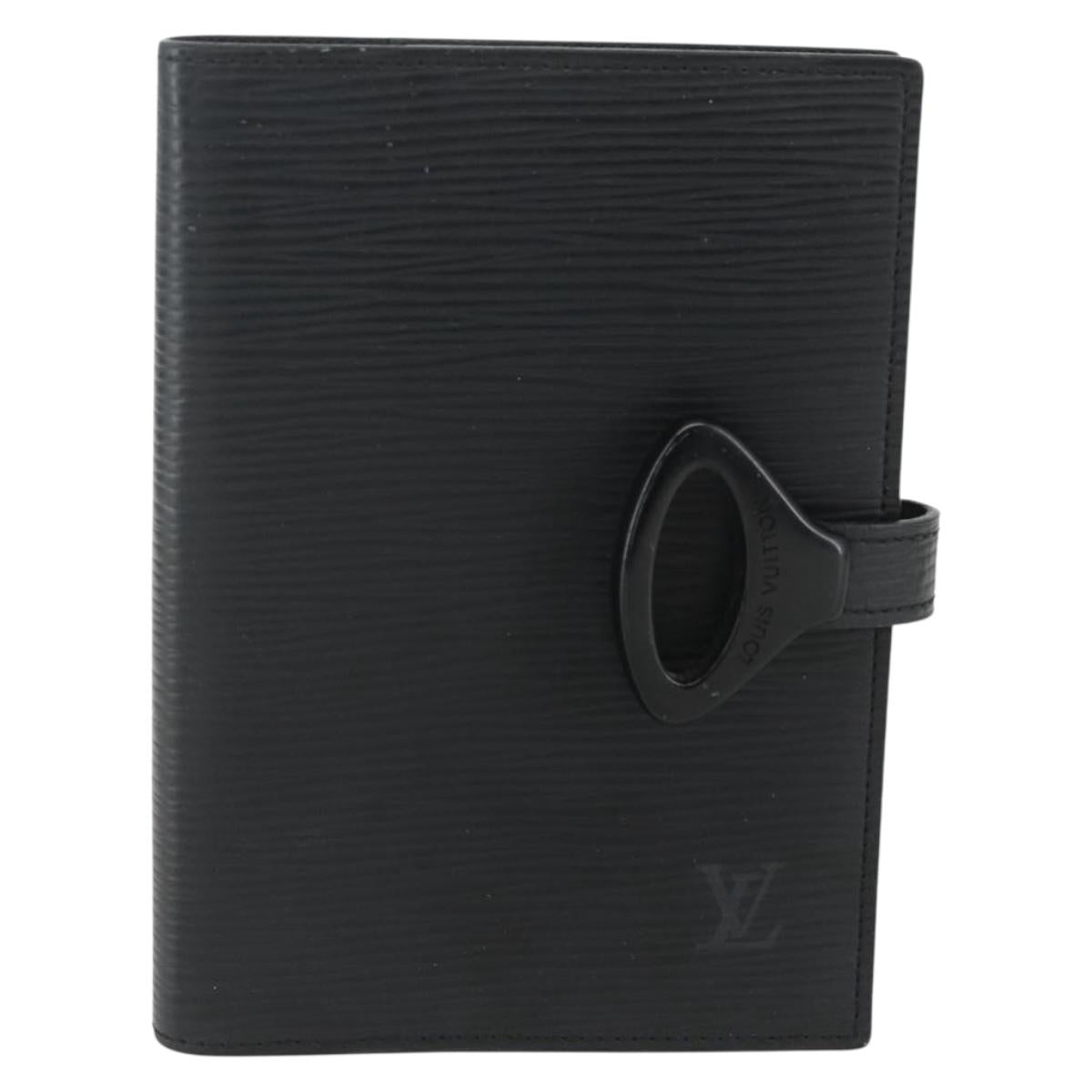 LOUIS VUITTON Epi Z Agenda PM Day Planner Cover Black R20092 LV Auth bs31342