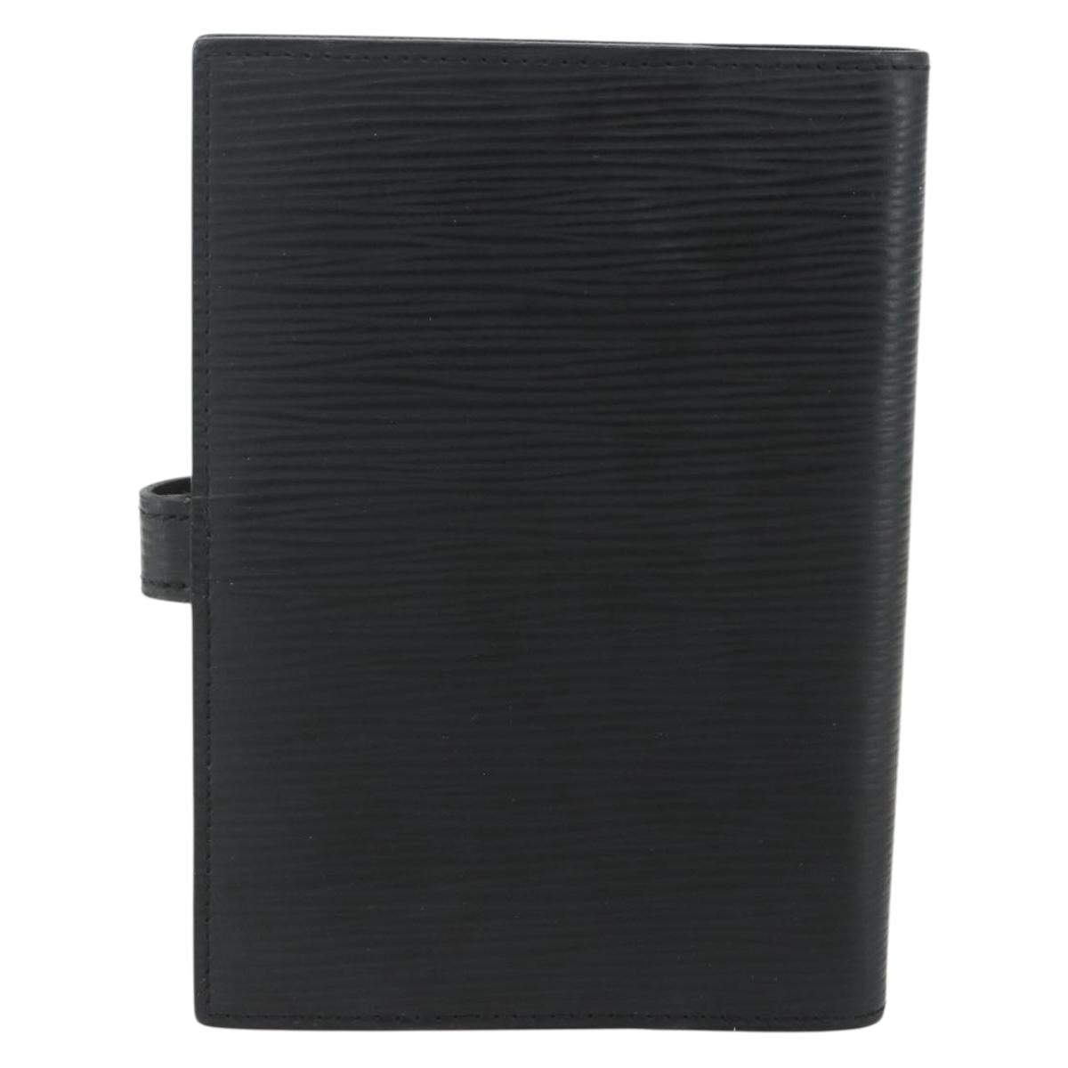 LOUIS VUITTON Epi Z Agenda PM Day Planner Cover Black R20092 LV Auth bs31342