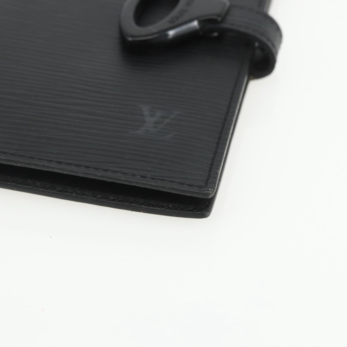LOUIS VUITTON Epi Z Agenda PM Day Planner Cover Black R20092 LV Auth bs31342