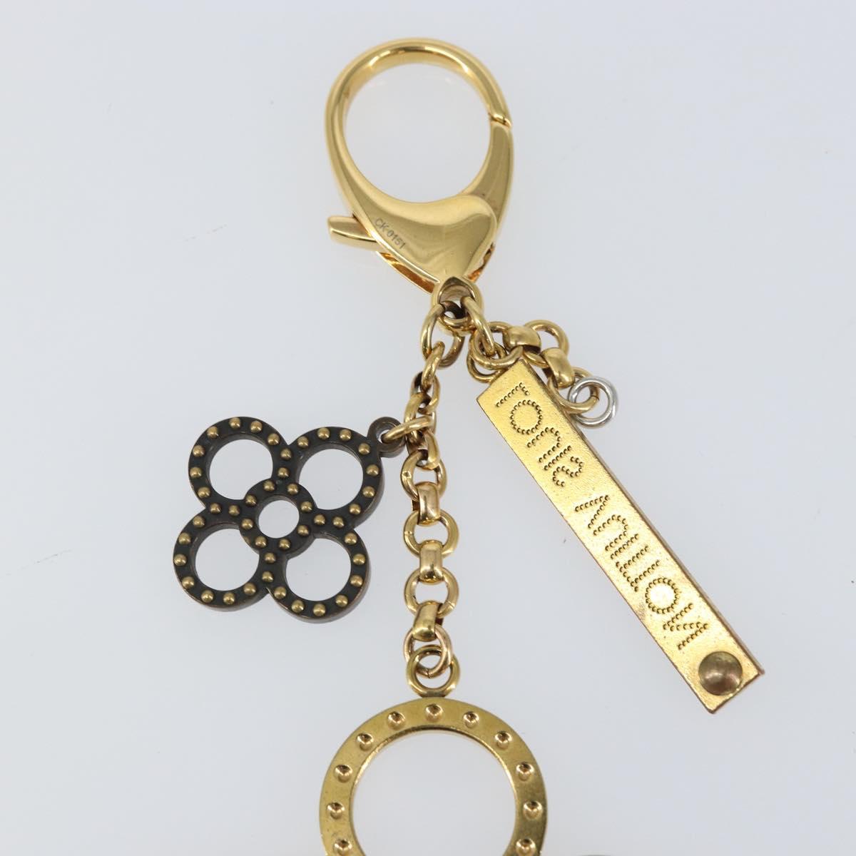 LOUIS VUITTON Bijou Sac Tapage Charm Gold Silver M65722 LV Auth bs31344