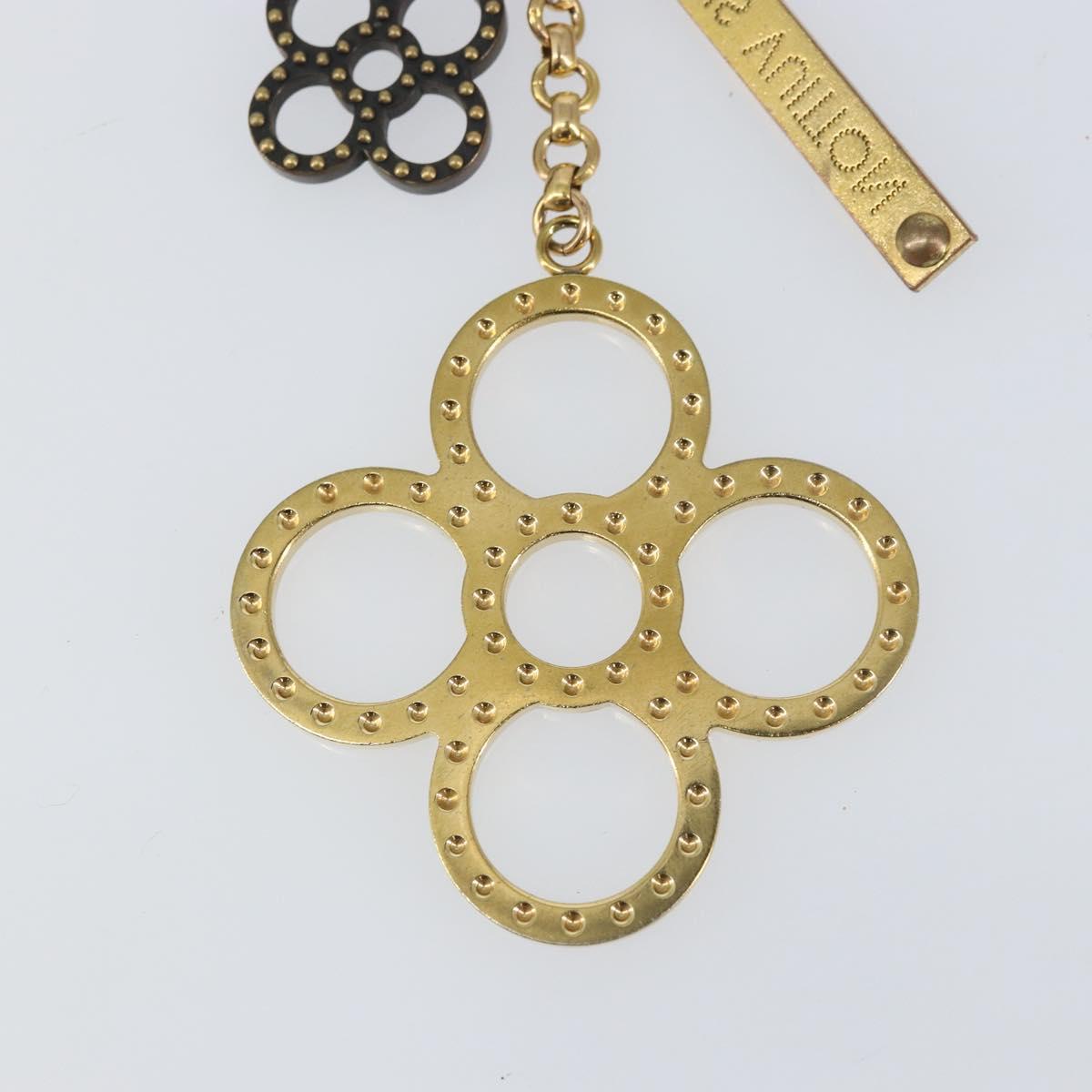 LOUIS VUITTON Bijou Sac Tapage Charm Gold Silver M65722 LV Auth bs31344