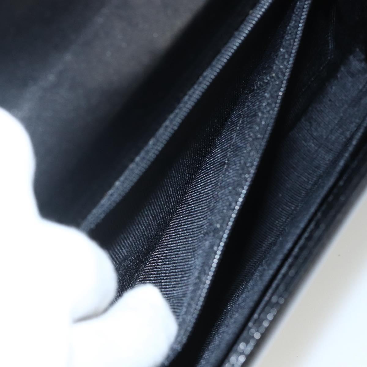 GIVENCHY Shoulder Bag Leather Black Gold Auth bs31351