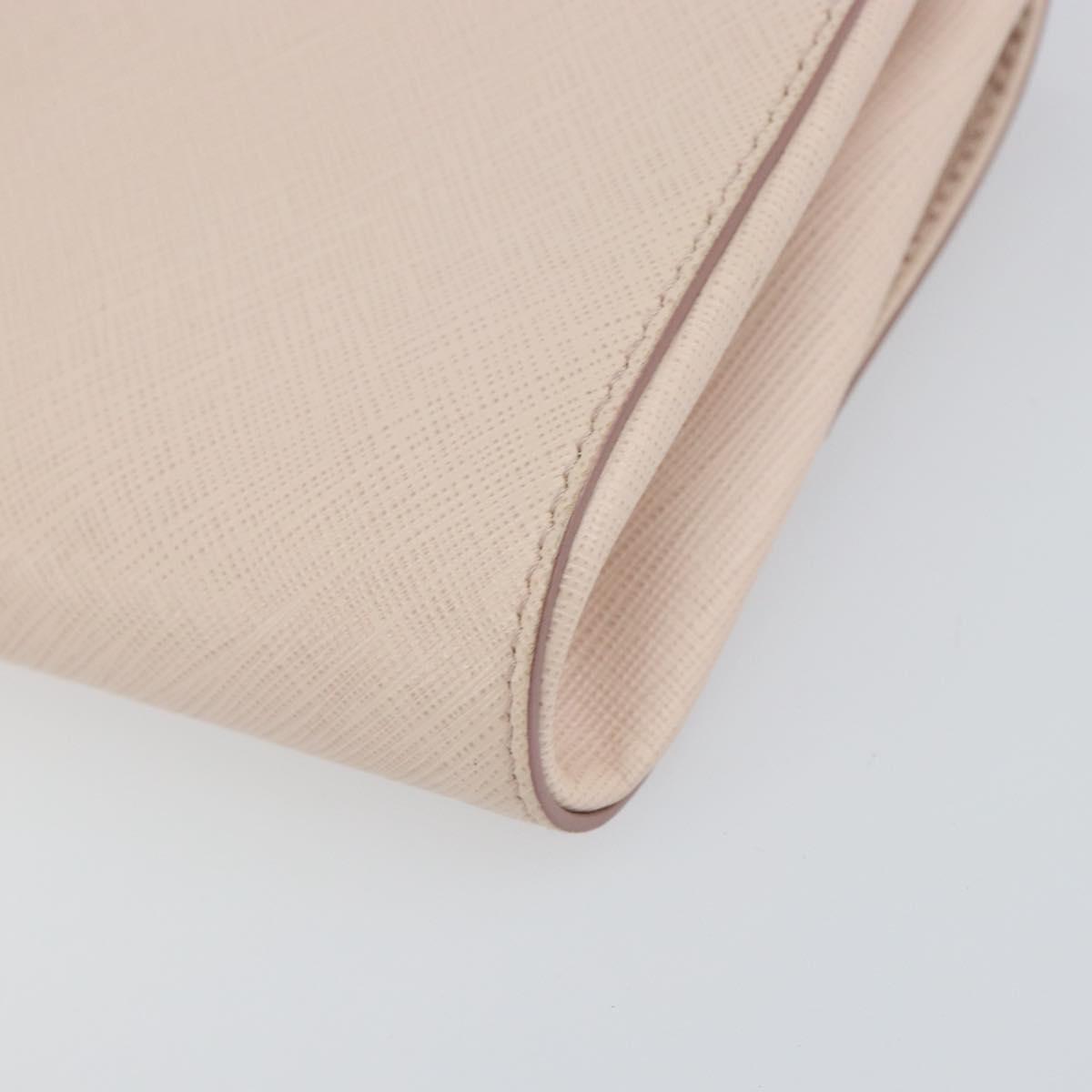 Salvatore Ferragamo Vala Shoulder Bag Leather Pink Gold Auth bs31353