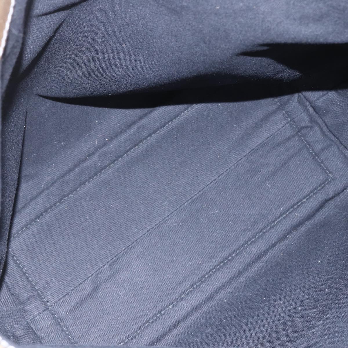 Salvatore Ferragamo Tote Bag Enamel Green Silver Auth bs31357