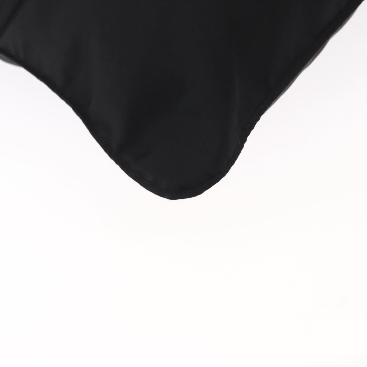 PRADA Shoulder Bag Nylon Black Silver Auth bs31365
