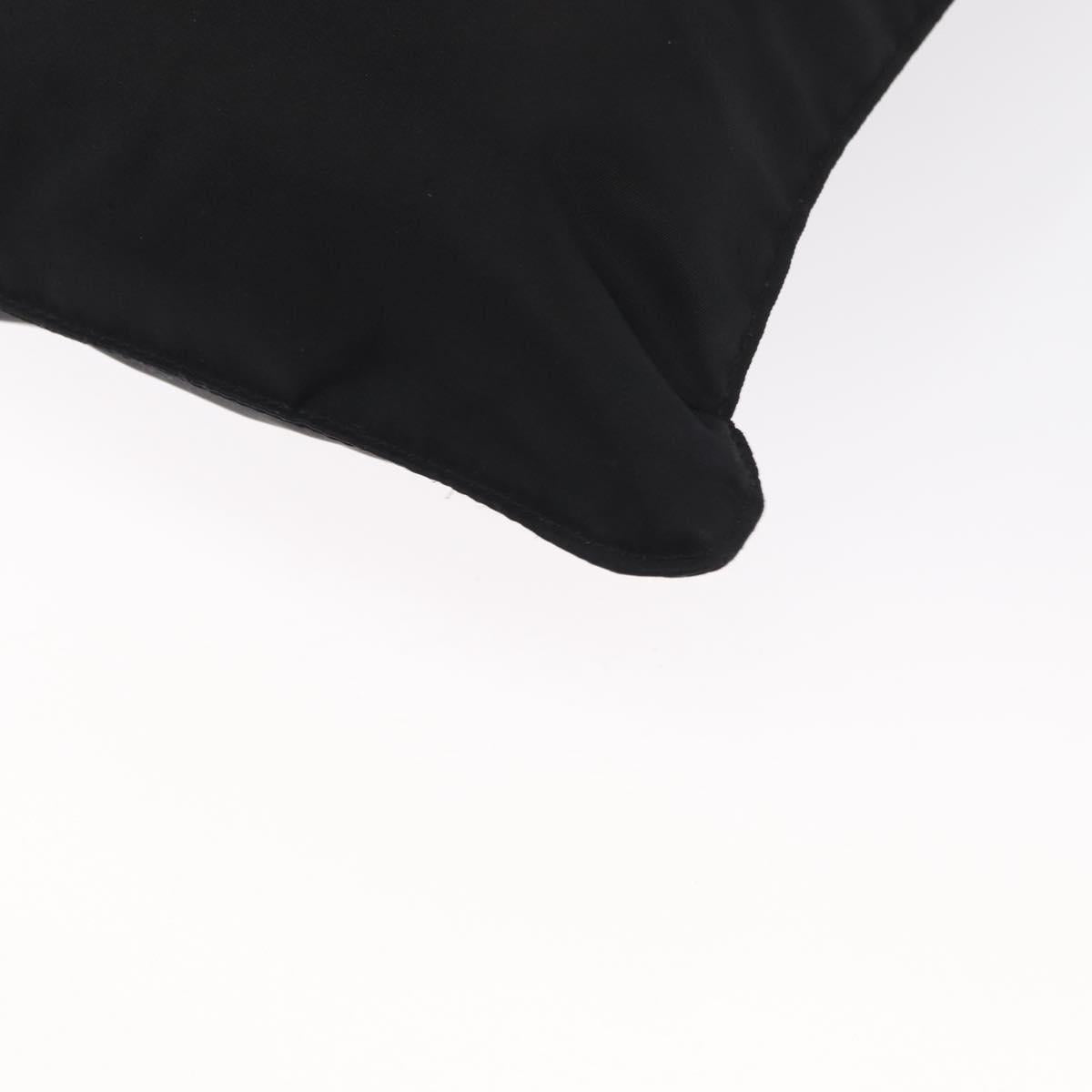 PRADA Shoulder Bag Nylon Black Silver Auth bs31365