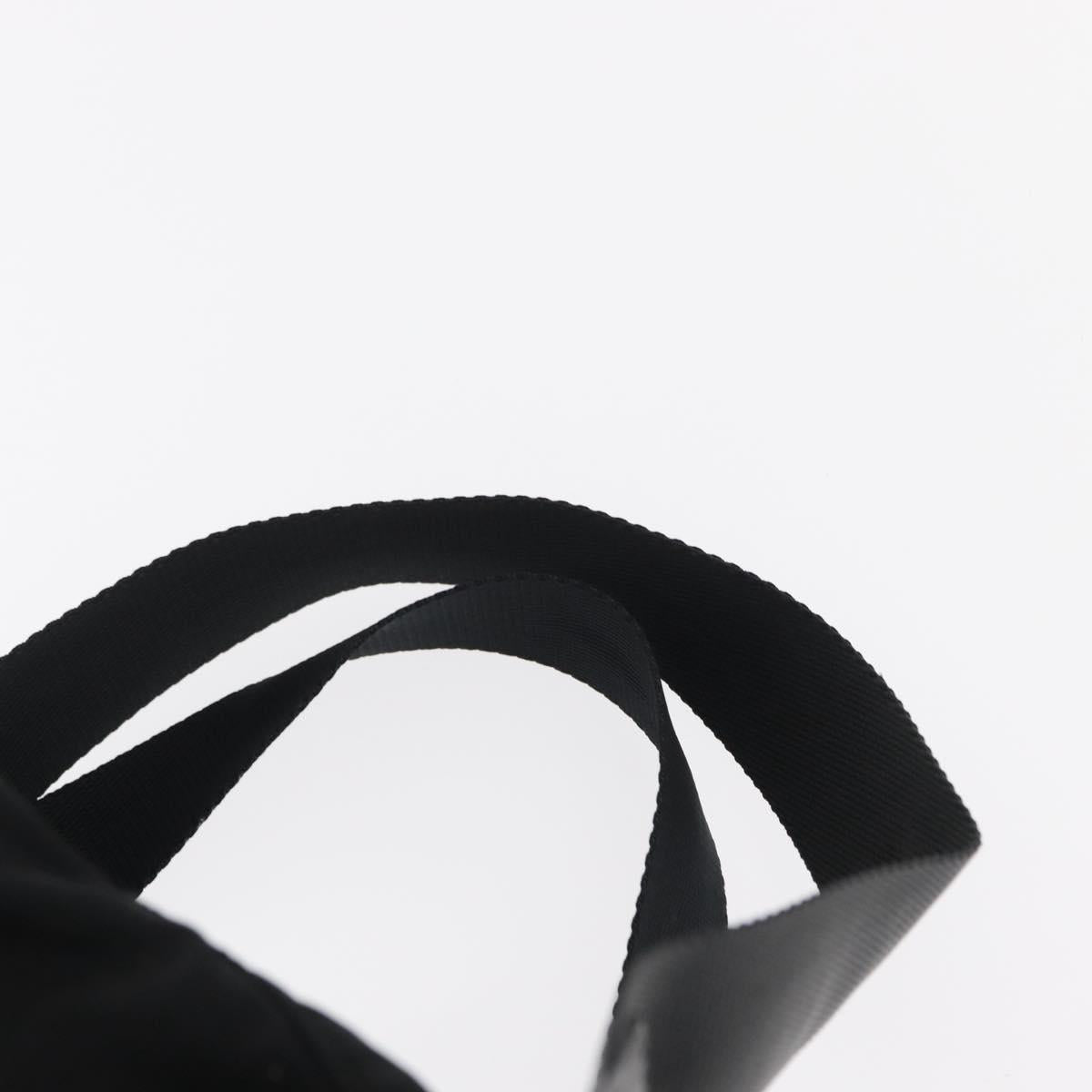 PRADA Backpack Nylon Black Silver Auth bs31366