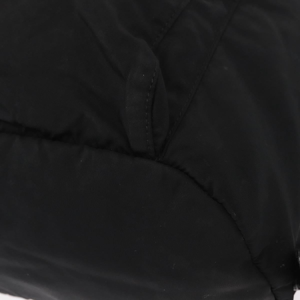 PRADA Backpack Nylon Black Silver Auth bs31366