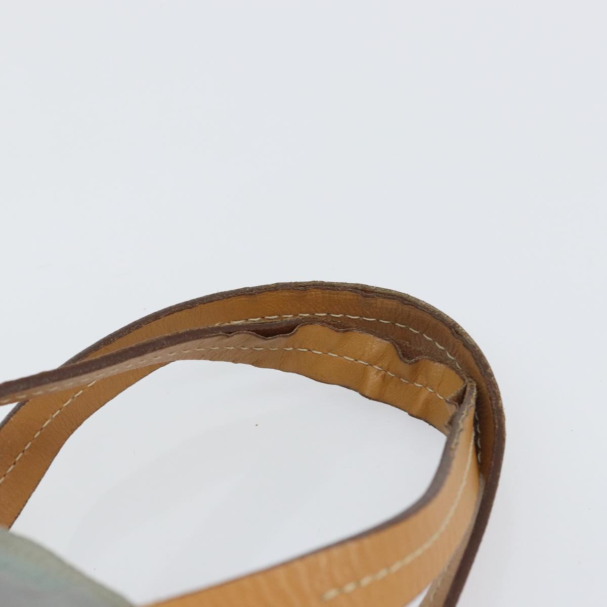 PRADA Hand Bag Nylon Gray Silver Auth bs31370