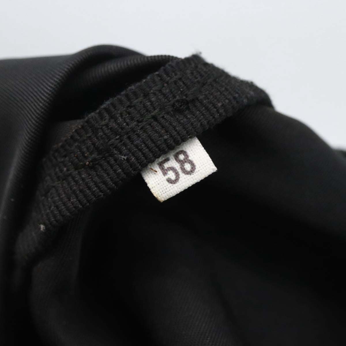 PRADA Tote Bag Nylon Black Silver Auth bs31371