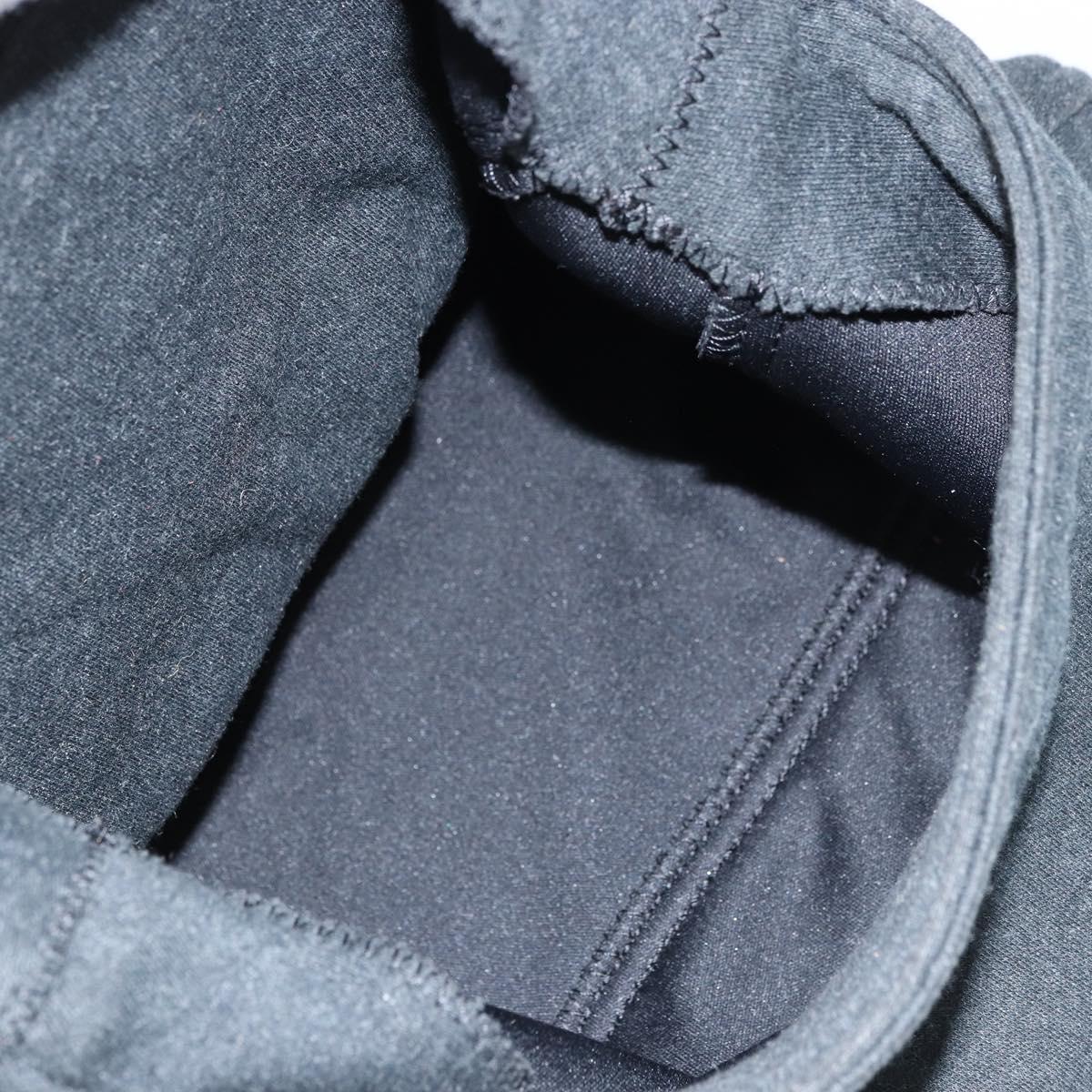 FENDI Mamma Baguette Shoulder Bag Cotton Gray Auth bs31388