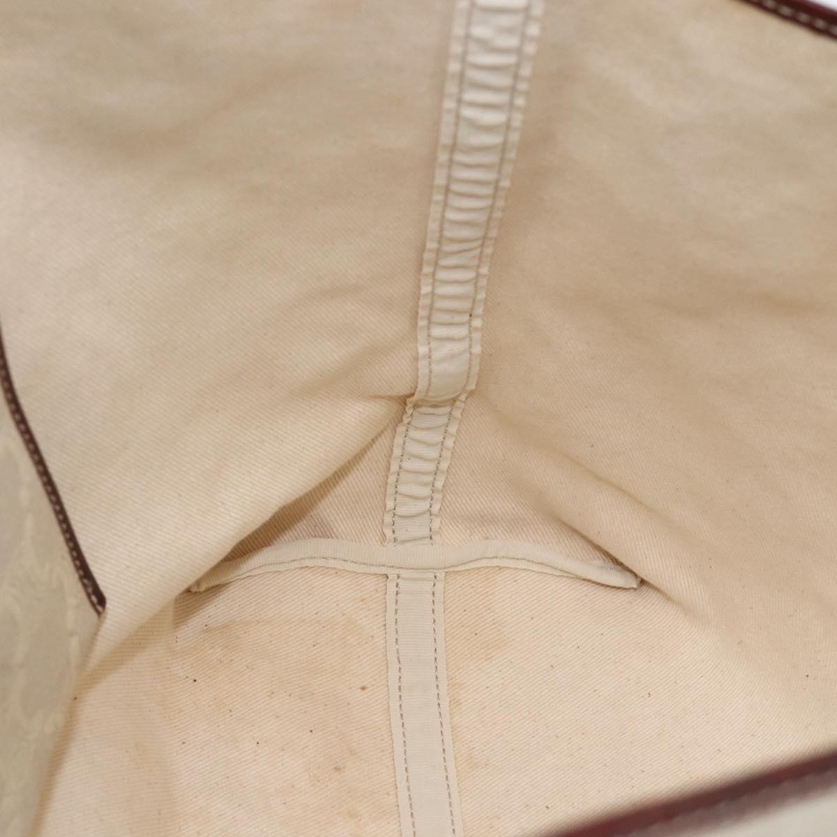 CELINE Triomphe Tote Bag Canvas Beige Auth bs31391