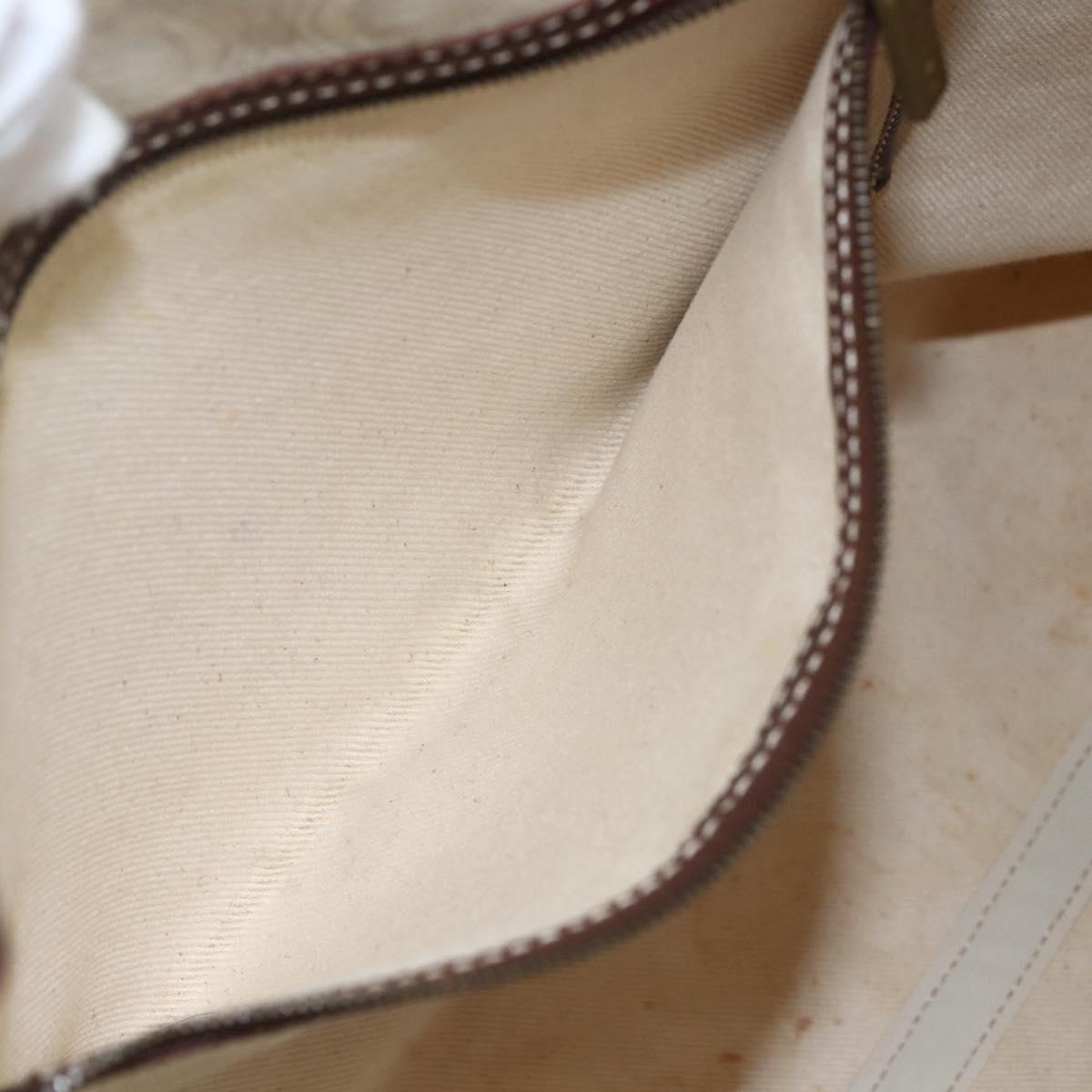 CELINE Triomphe Tote Bag Canvas Beige Auth bs31391