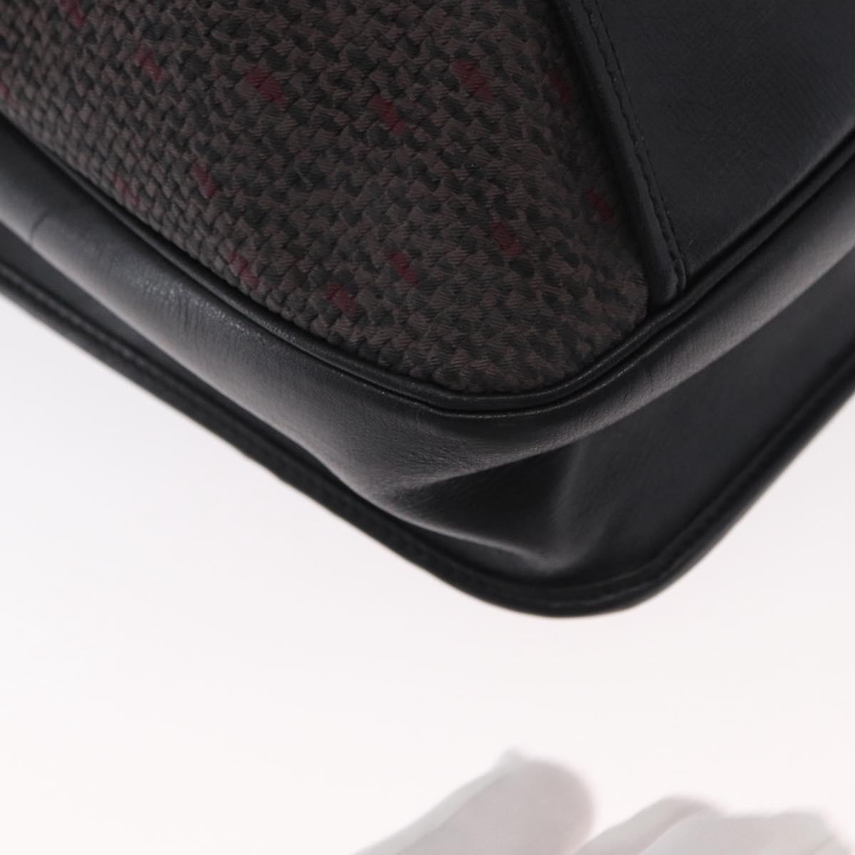 SAINT LAURENT Shoulder Bag PVC Leather Gray Gold Auth bs31404