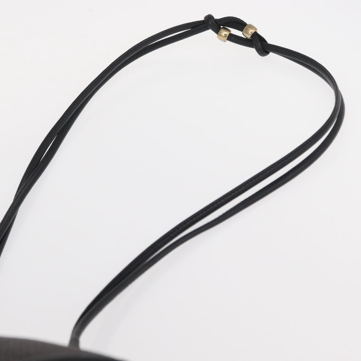 SAINT LAURENT Shoulder Bag PVC Leather Gray Gold Auth bs31404