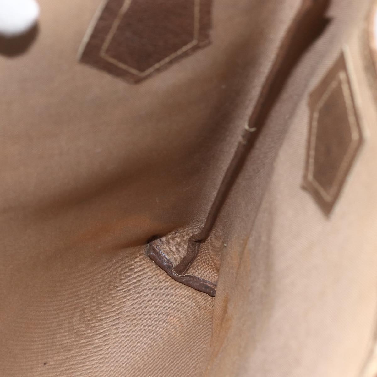 GUCCI GG Plus Supreme Web Sherry Line Tote Bag PVC Beige Red Auth bs31416