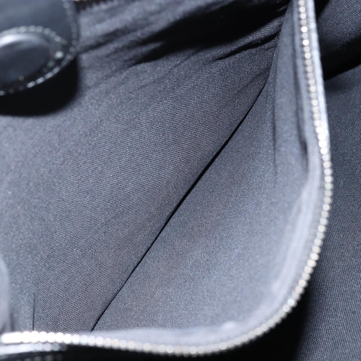 GUCCI GG Supreme Courier Tote Bag PVC Black Silver 495559 Auth bs31418