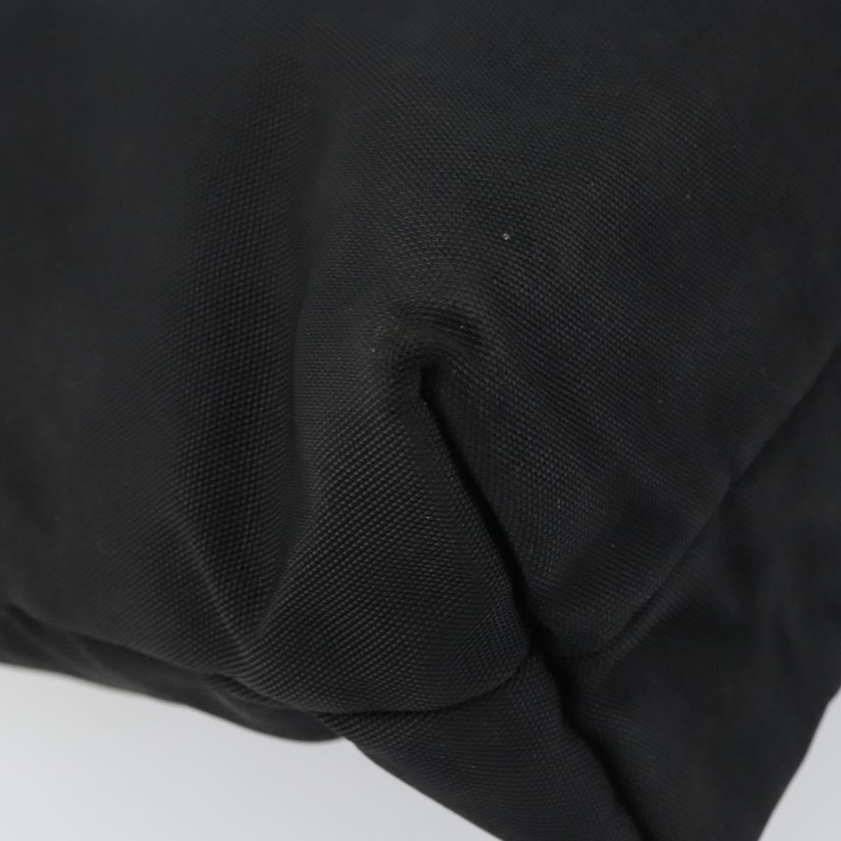 GUCCI Hand Bag Nylon Black Silver 002 2123 0457 Auth bs31419