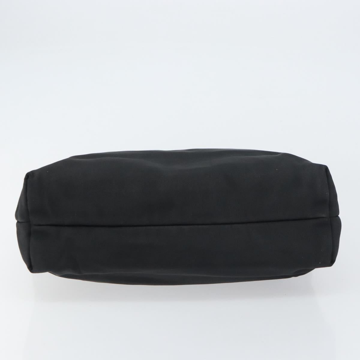 GUCCI Hand Bag Nylon Black Silver 002 2123 0457 Auth bs31419