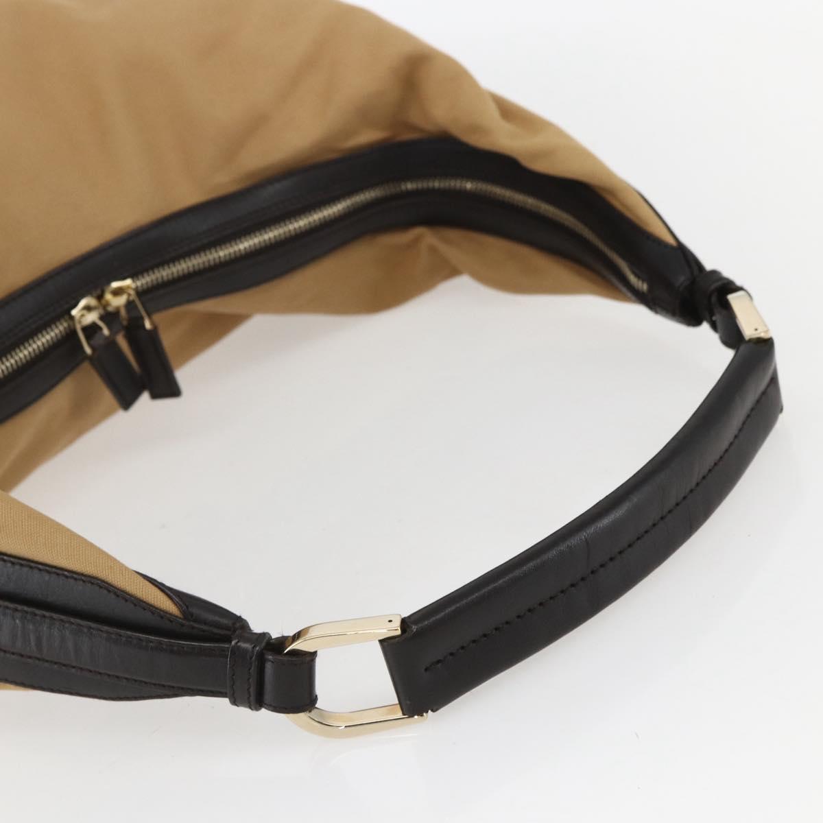 GUCCI GG Canvas Web Sherry Line Bag Beige Brown gold 001 4287 Auth bs31420