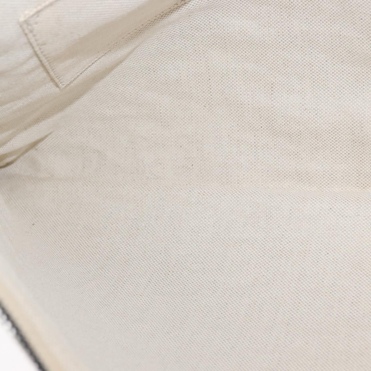 GUCCI Clutch Bag Canvas Black Silver 353480 Auth bs31421