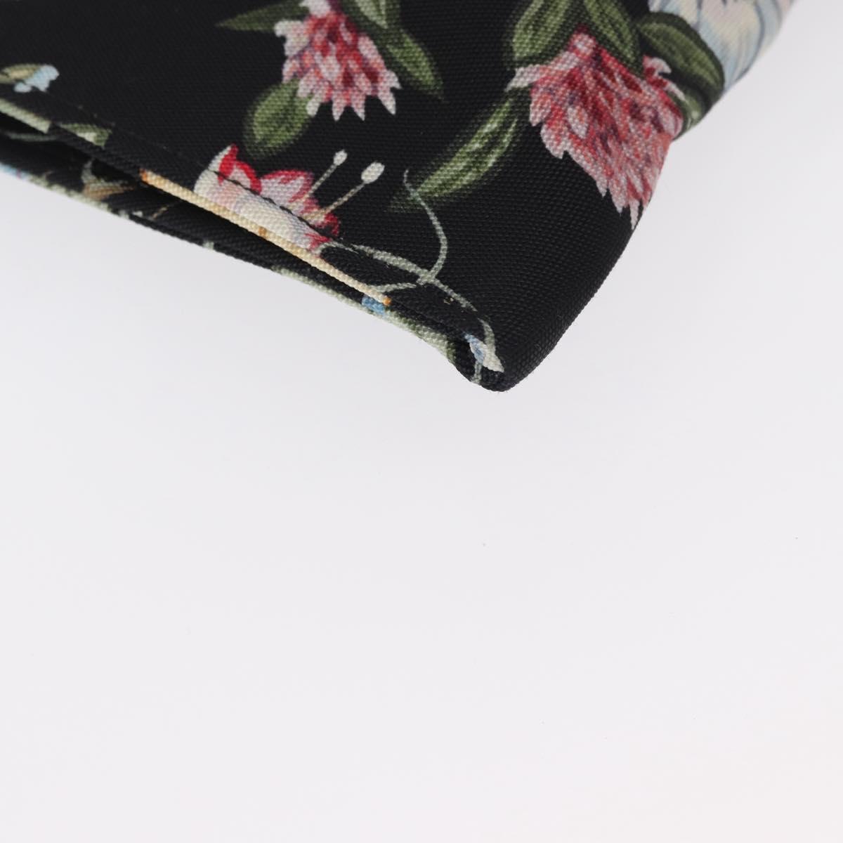 GUCCI Clutch Bag Canvas Black Silver 353480 Auth bs31421