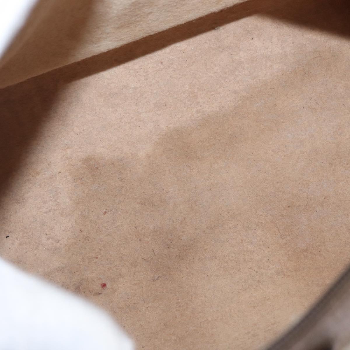 GUCCI GG Supreme Web Sherry Line Bag PVC Beige Gold 40 02 007 Auth bs31422