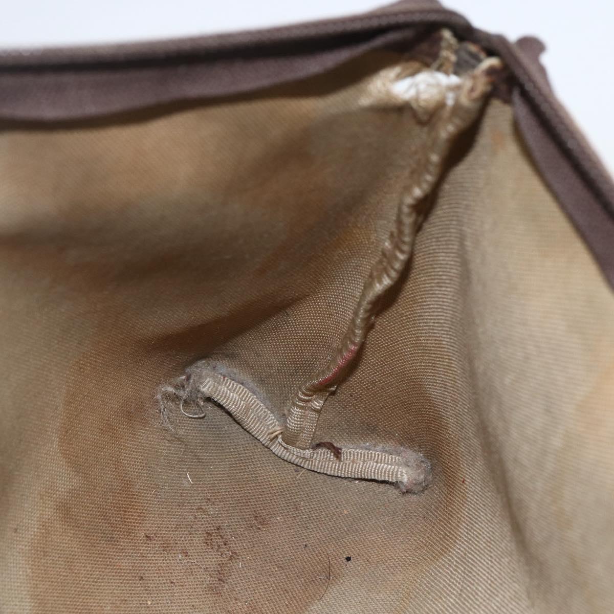 GUCCI GG Supreme Pouch PVC Leather Beige Gold 014 115 6088 Auth bs31427