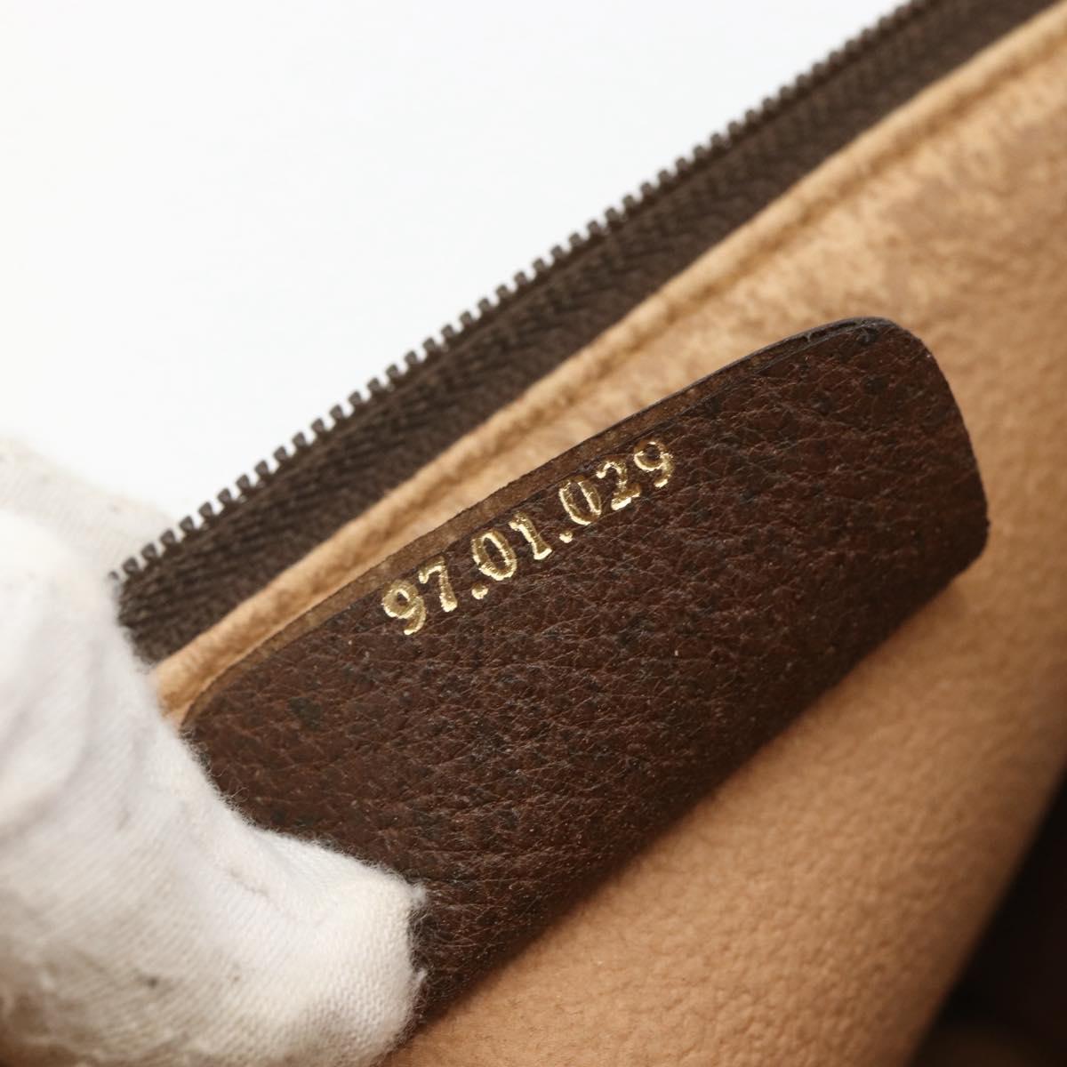 GUCCI GG Supreme Clutch Bag PVC Beige 97 01 029 Auth bs31428