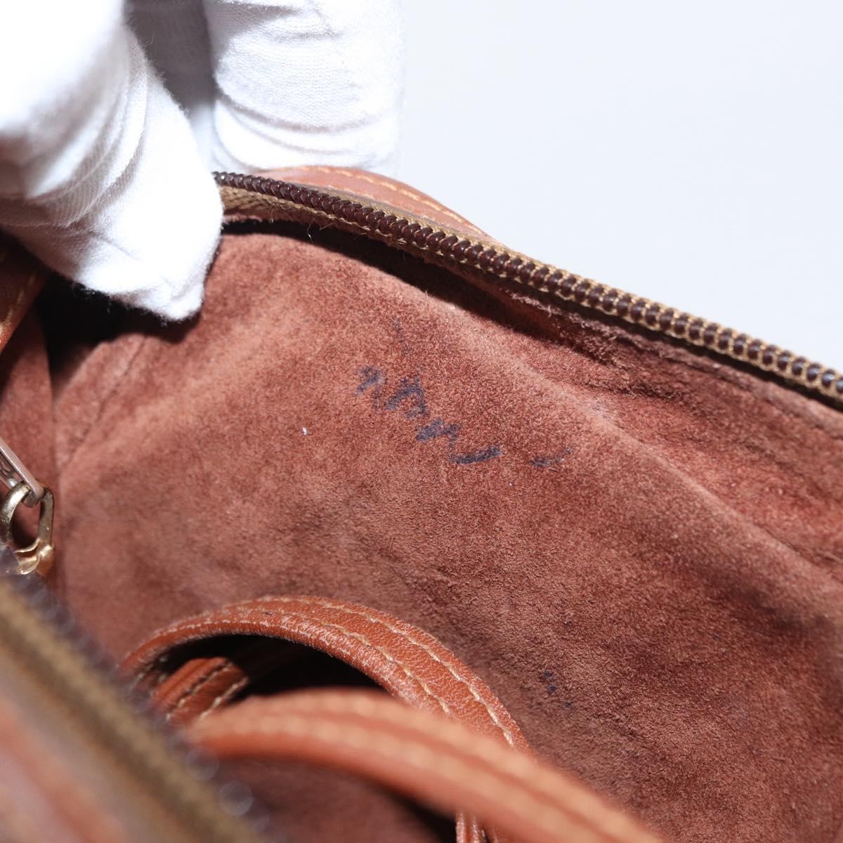 GUCCI Shoulder Bag Leather Brown Gold 007 113 0014 Auth bs31429