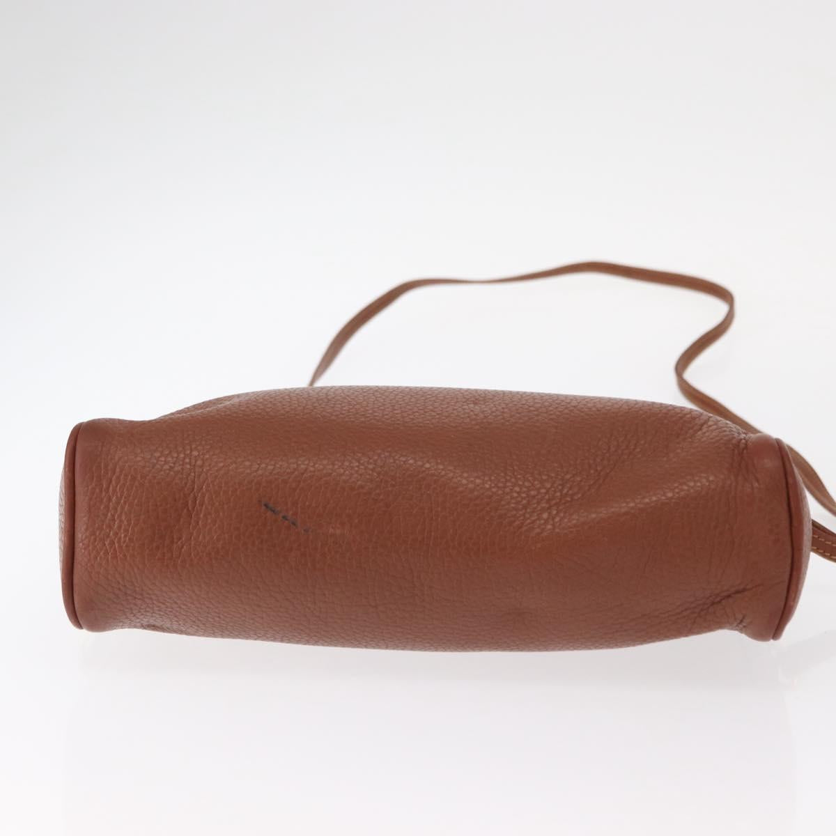 GUCCI Shoulder Bag Leather Brown Gold 007 113 0014 Auth bs31429