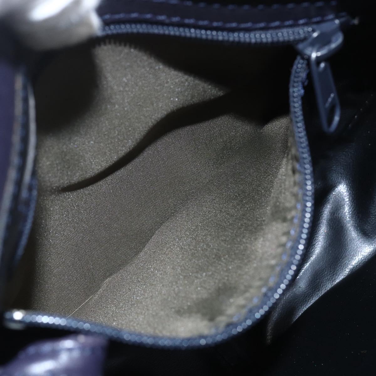 BALLY Shoulder Bag Leather Purple Gold Auth bs31439