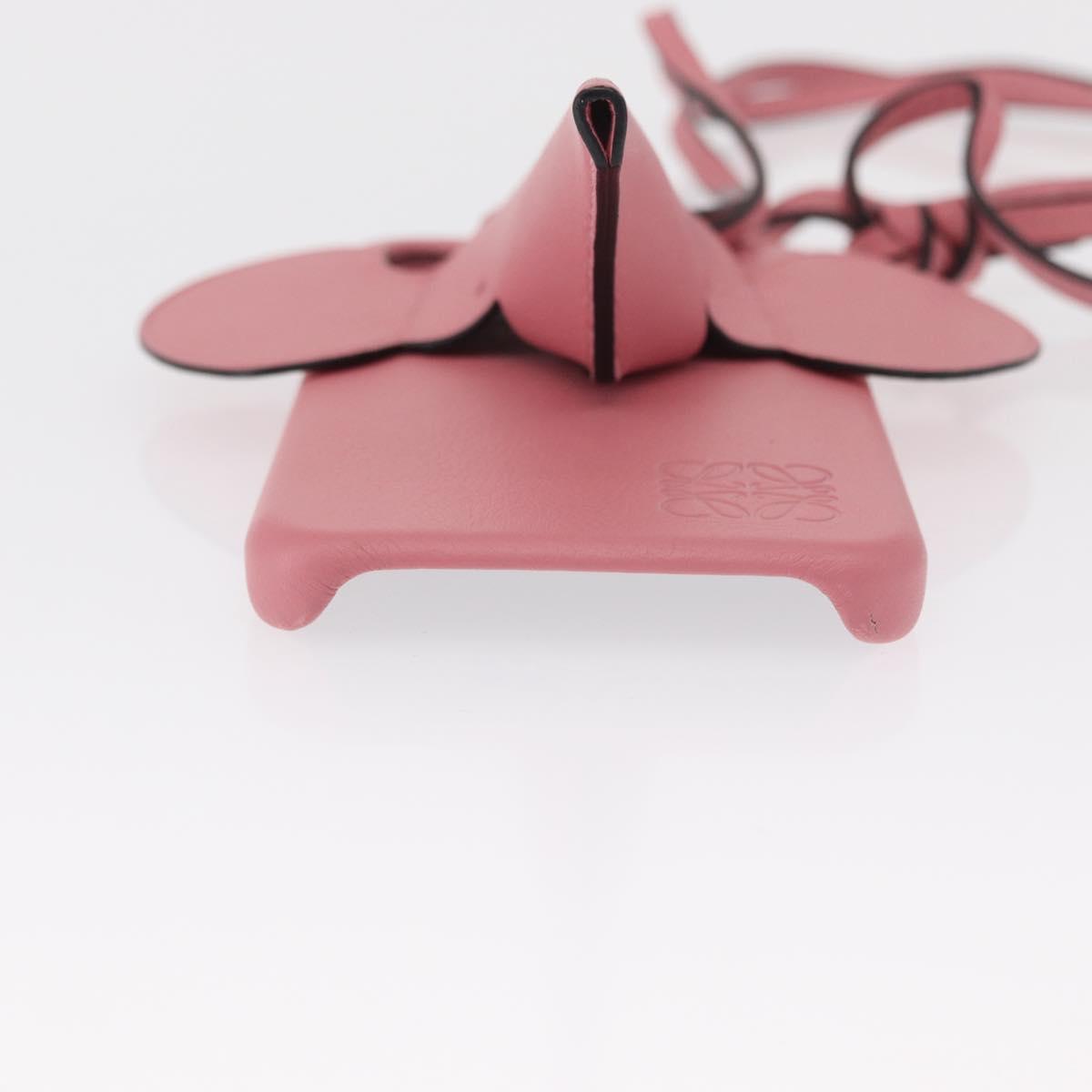 LOEWE iPhone Case Leather Pink Auth bs31447