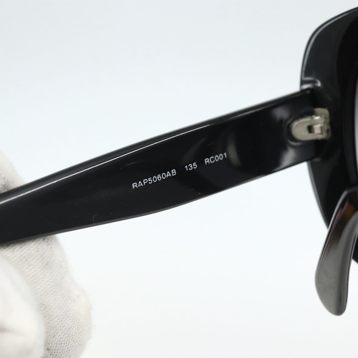 CHANEL Sunglasses plastic Black CC Auth bs31457