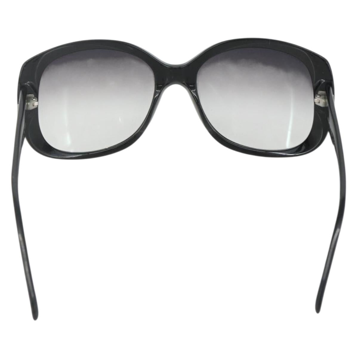 CHANEL Sunglasses plastic Black CC Auth bs31457