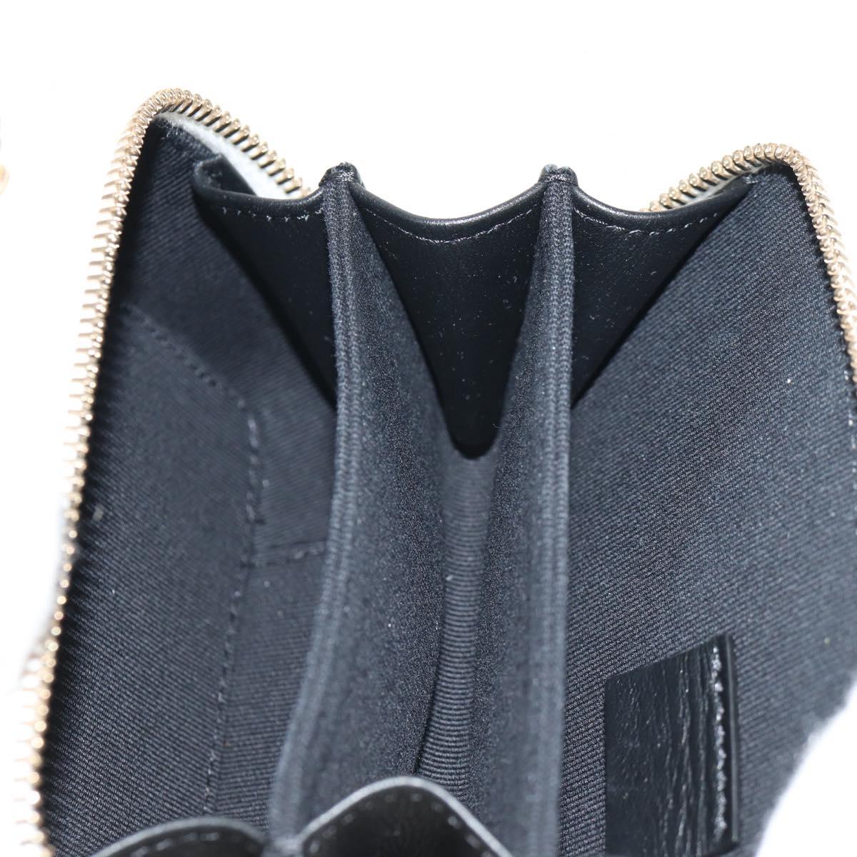 CHANEL Matelasse Chain Shoulder Bag Lamb Skin White Gold CC Auth bs31458SAV