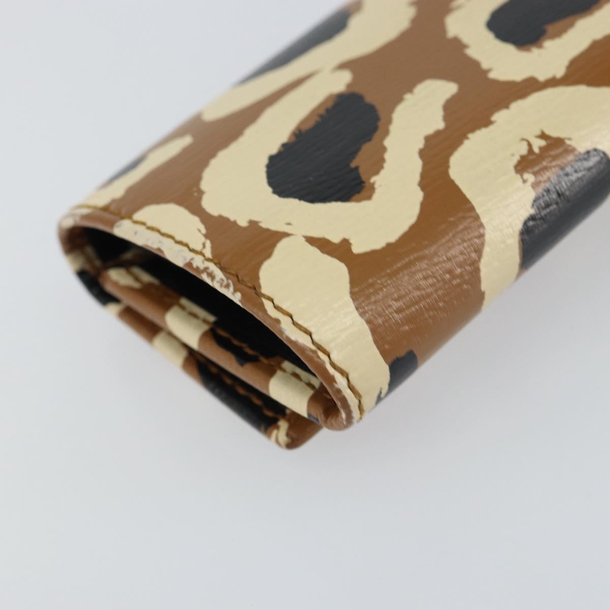 GUCCI Key Case Leather Brown Gold 354499 Auth bs31463