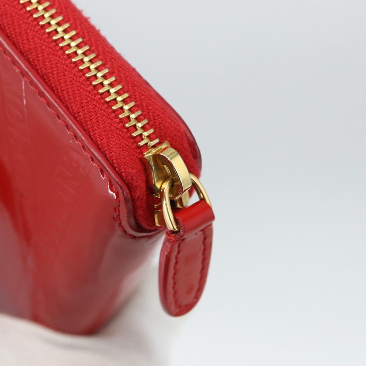 BALENCIAGA Long Wallet Enamel Red 553884 Auth bs31472