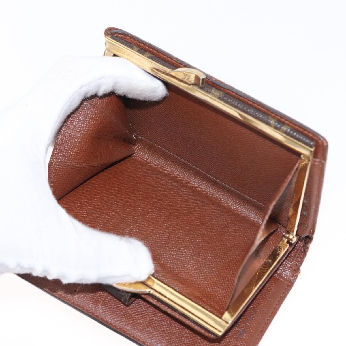 LOUIS VUITTON Monogram Wallet 3 Set LV Auth bs31474