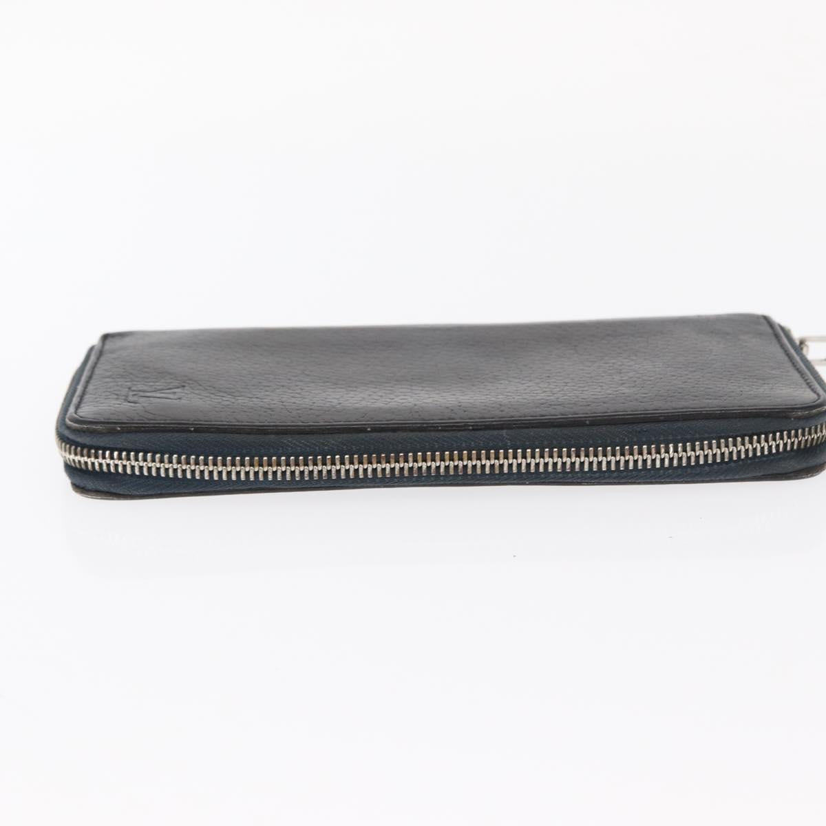 LOUIS VUITTON Epi Wallet Leather 2 Set Black LV Auth bs31483